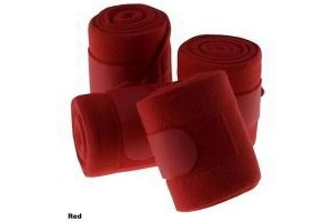 Roma Thick Polo Bandages - 4 Pack - Red