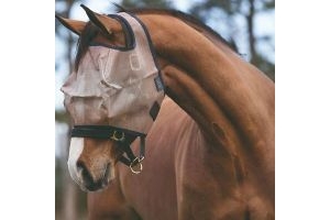 Horseware Ireland Mio Flymask No Ears (Colour: Bronze/Navy, Size: Small Pony)
