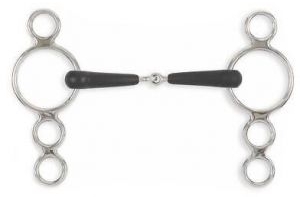 Shires Equikind+ Jointed Three Ring Dutch Gag Bit
