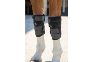 Shires Arma Hot/Cold Joint Relief Horse Boots in Black one size