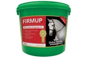 Global Herbs FIRMUP FORMERLY GASTROFIX EQUINE HORSE PONY (1KG) REPLACES DIAREEZE