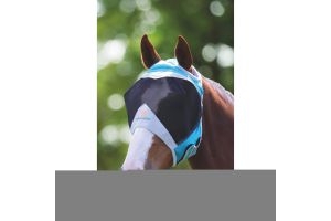 Shires Fine Mesh Fly Mask with Ear Holes Teal