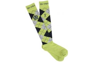 HV Polo Argyle Long Socks Lime/ Navy/ Cream