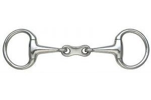 Shires Small Ring French Link Bradoon Eggbutt Snaffle |Stainless Steel | 3 Sizes