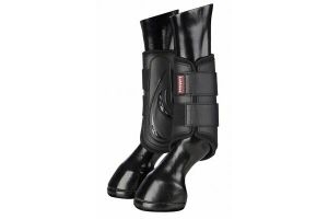 LeMieux ProShell Shield Flex Brushing Boots Lightweight Schooling Black/White