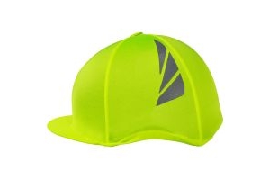 Hy HyVIZ EQuestrian Reflector Hat Cover Yellow
