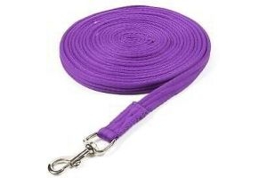 Shires Cushion Web Lunge Line - Purple