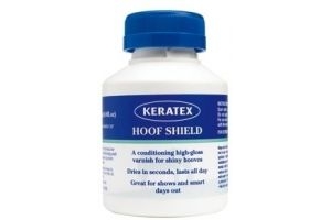 Keratex Hoof Shield 250ml - Shiny, clear varnish finish to hooves - Great for shows