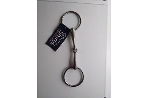 Shires Jointed Mouth Snaffle bradoon with loose rings 5.5