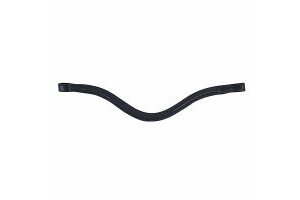 Collegiate Curved Raised Browband Curved browband made from the finest quality E