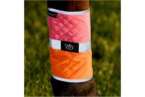 Charlotte Dujardin Multi-Coloured Horse Boots Pink/Orange