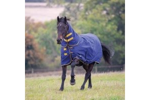 Shires Tempest Original 300g Heavyweight Combo Neck Turnout Rug Navy