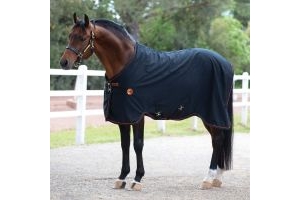 Horseware Rambo Ionic Therapy Stable Sheet Black/Orange
