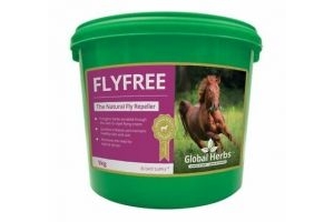 Global Herbs Flyfree unique & powerful supplement helps your horse tolerate f...