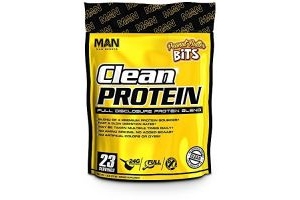 Man Sports Clean Protein Sports Supplement, 725 g, Peanut Butter Bits