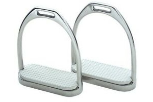 Shires Fillis Stirrups  traditional stainless steel stirrup irons with weighted
