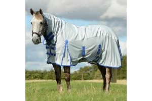 Weatherbeeta Comfitec 600d Mesh Combo Unisex Horse Rug Fly - Silver All Sizes