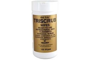 Gold Label Unisex's GLD1335 Triscrub Wipes 100 Pack, Clear, Regular