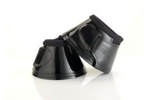 equilibrium Stretch & Flex Horse Bell Boot Large/XL Black x Pair