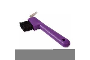 Shires Hoof Pick & Brush Purple