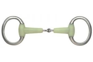 Shires Equikind Jointed Eggbutt Flat Ring Bit