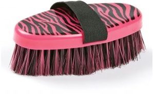 Roma Zebra Body Brush Hot Pink