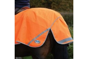 Weatherbeeta 300d Reflective Horse Rug Exercise Sheet - Orange All Sizes