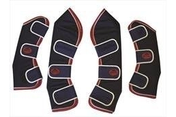 Weatherbeeta Travel Boots (set of 4)-Full Navy/Red/White