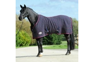 Weatherbeeta Waffle Standard Neck Horse Rug Cooler - Navy Red White All Sizes