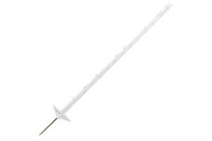 Trilanco Plastic Post Steel Point Double Step-In White