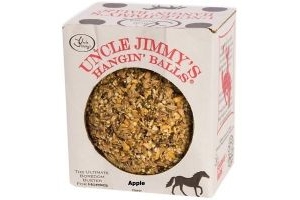 Uncle Jimmy's Hangin' Balls Apple Flavour Horse Lick ball / Horse Treat Lick