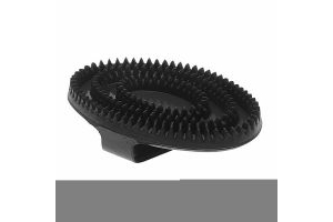 Roma Large Rubber Curry Comb Black