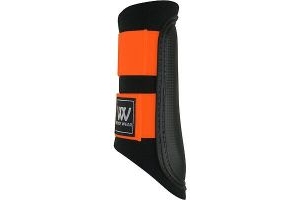 Woof Wear Club Colour Fusion Horse Boot Brushing - Black Orange All Sizes
