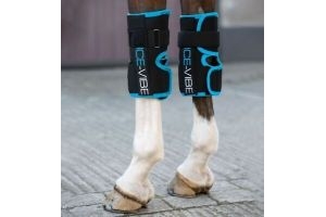 Horseware Ice Vibe Knee Wraps Cool Vibrating Circulation Therapy Boots Full Size