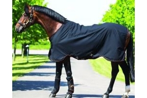Horseware Rambo Ionic Stable Sheet Circulation/Oxygen Therapy Rug Black 3'9-7'3