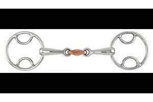 Shires Equestrian - Bevel Bit With Copper Lozenge - S/steel - Size: 51/2