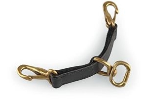 Shires Blenheim Leather Newmarket Attachment-Black Small
