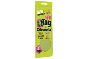 NAF Off Citronella Tag Attach To Tack Rugs Headcollar Mane or Tail Twin Pack