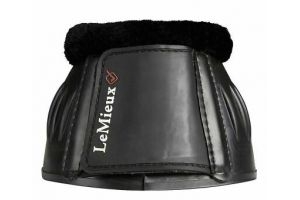 LeMieux Rubber Bell Boots With Fleece Black