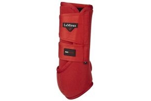 LeMieux ProSport Support Boots - Coral Red (Pair): Large