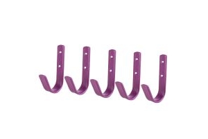Shires Small Stable Hook 5 Pack Purple
