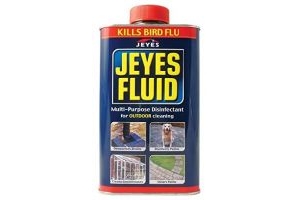Jeyes Fluid Outdoor Cleaner & Disinfectant for Paths, Patios, Driveways, Pet Housing & Unblocking Drains, 1 Litre Blue