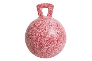 Horsemen's Pride Inc Jolly Ball Peppermint Scented Red/White Speckle