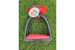 Shires Compositi Premium Profile Stirrups Lightweight & Strong, RED, Size Adult