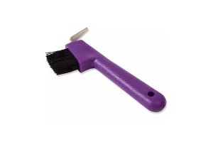 Hoof Pick & Brush Purple