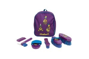 Thelwell Collection Pony Friends Complete Grooming Kit Rucksack Purple Blue