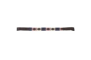 Blenheim Leather Polo Browband Pink/Natural/Navy