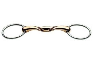 Jp Korsteel Copper Oval Link Loose Ring Snaffle - 5.25