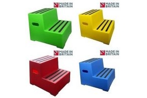 PREMIUM INDUSTRIAL CLASSIC SHOWJUMPS 2 STEP MOUNTING BLOCK - CHOICE OF COLOUR