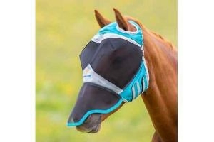 Shires Flyguard Fine Mesh Fly Mask with Ear Holes and Nose, UV Protection